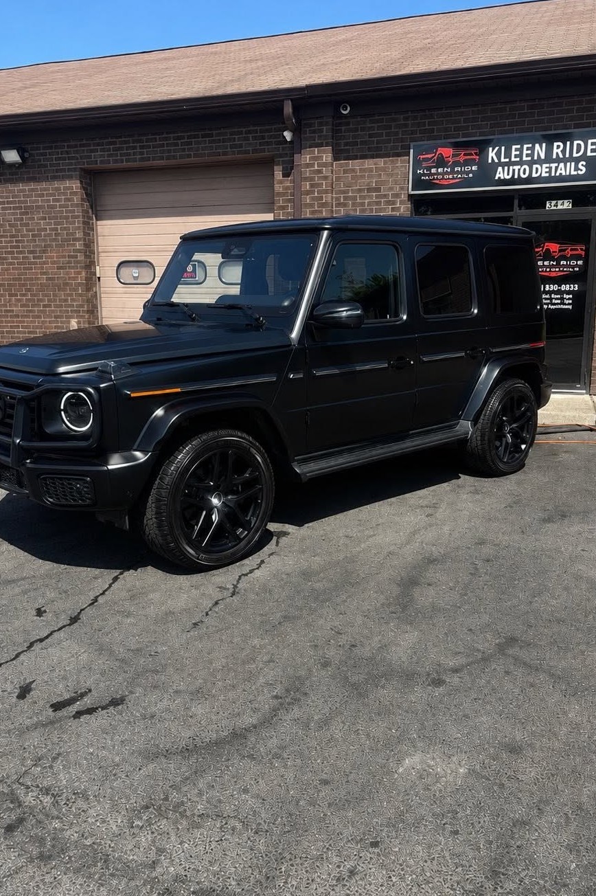 Black Mercedes G-Wagon hand-washed at Kleen Ride Waldorf
